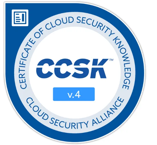 CCSK - Cloud Security Alliance